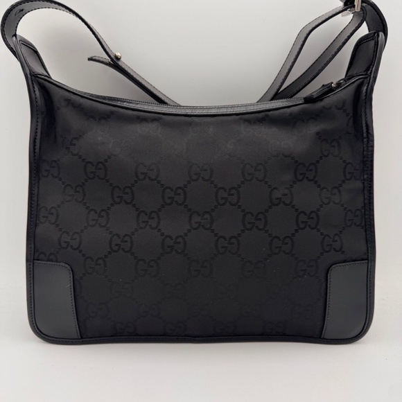 GUCCI Nylon Monogram Shoulder Bag Black - Picture 5 of 8